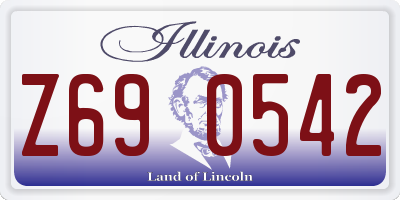 IL license plate Z690542