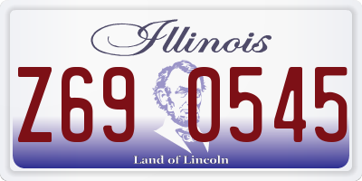 IL license plate Z690545