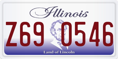 IL license plate Z690546
