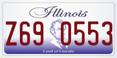 IL license plate Z690553
