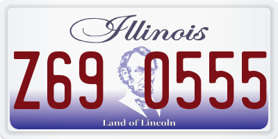 IL license plate Z690555