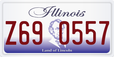IL license plate Z690557