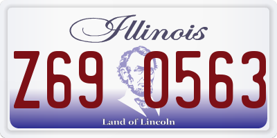 IL license plate Z690563