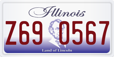 IL license plate Z690567