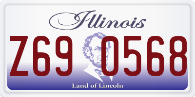 IL license plate Z690568