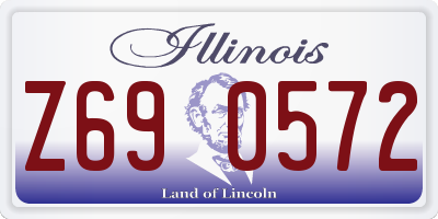 IL license plate Z690572
