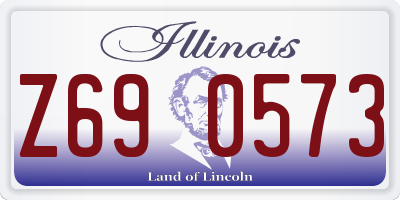 IL license plate Z690573