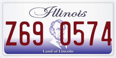 IL license plate Z690574