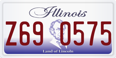 IL license plate Z690575