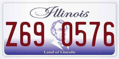 IL license plate Z690576