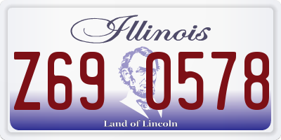IL license plate Z690578