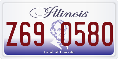 IL license plate Z690580