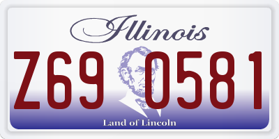 IL license plate Z690581