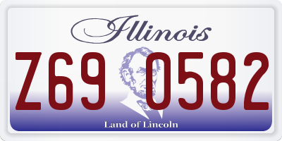 IL license plate Z690582