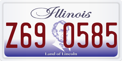 IL license plate Z690585