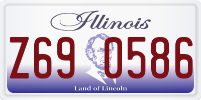 IL license plate Z690586