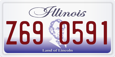 IL license plate Z690591