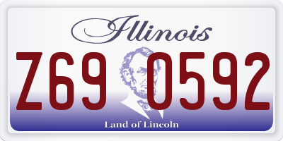IL license plate Z690592