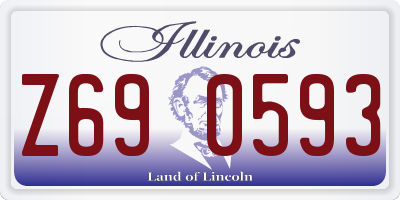 IL license plate Z690593