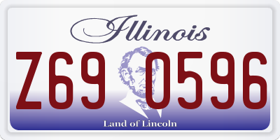 IL license plate Z690596