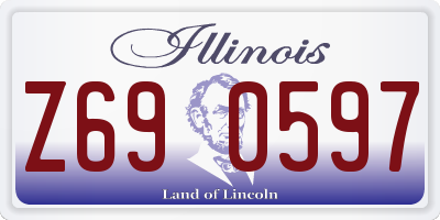 IL license plate Z690597