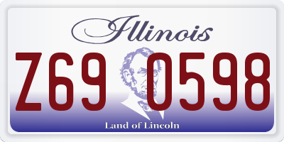 IL license plate Z690598