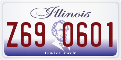 IL license plate Z690601