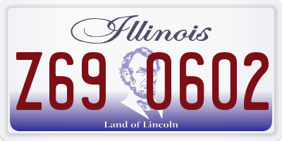 IL license plate Z690602