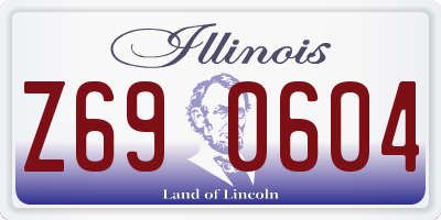 IL license plate Z690604