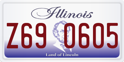 IL license plate Z690605