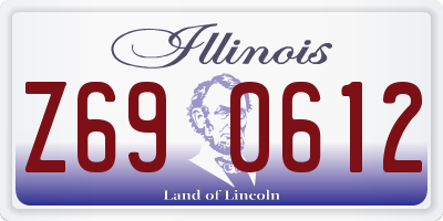 IL license plate Z690612