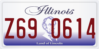 IL license plate Z690614