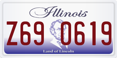 IL license plate Z690619