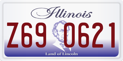 IL license plate Z690621
