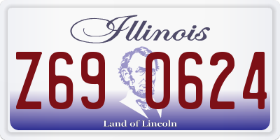 IL license plate Z690624