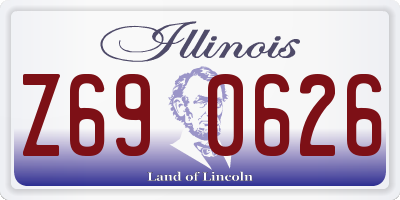 IL license plate Z690626