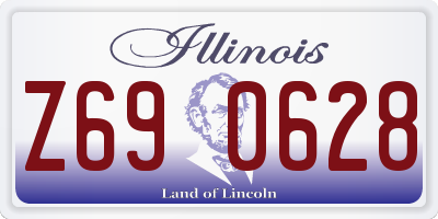 IL license plate Z690628