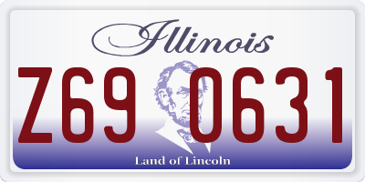 IL license plate Z690631