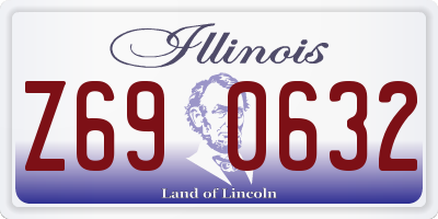 IL license plate Z690632