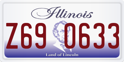 IL license plate Z690633