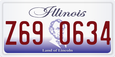 IL license plate Z690634