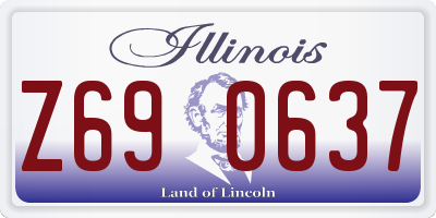 IL license plate Z690637
