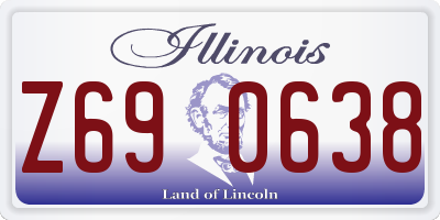 IL license plate Z690638