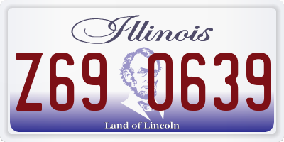 IL license plate Z690639