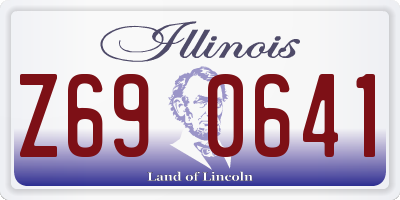 IL license plate Z690641