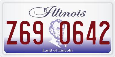 IL license plate Z690642