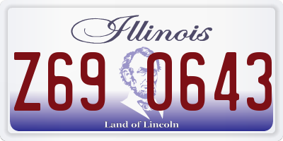 IL license plate Z690643