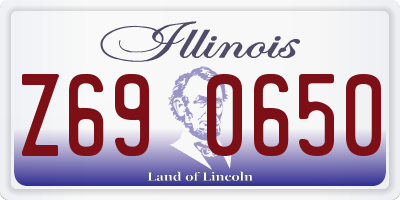 IL license plate Z690650