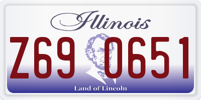 IL license plate Z690651