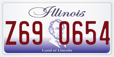 IL license plate Z690654
